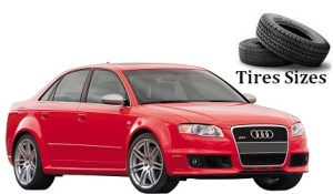 Audi RS4 tire dimensions for all wheels front and rear axles