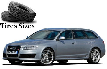 Audi RS6 tire dimensions for all wheels front and rear axles