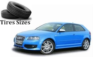 Audi S3 tire dimensions for all wheels front and rear axles